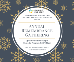 Annual Remembrance Gathering @ Oakhaven Church